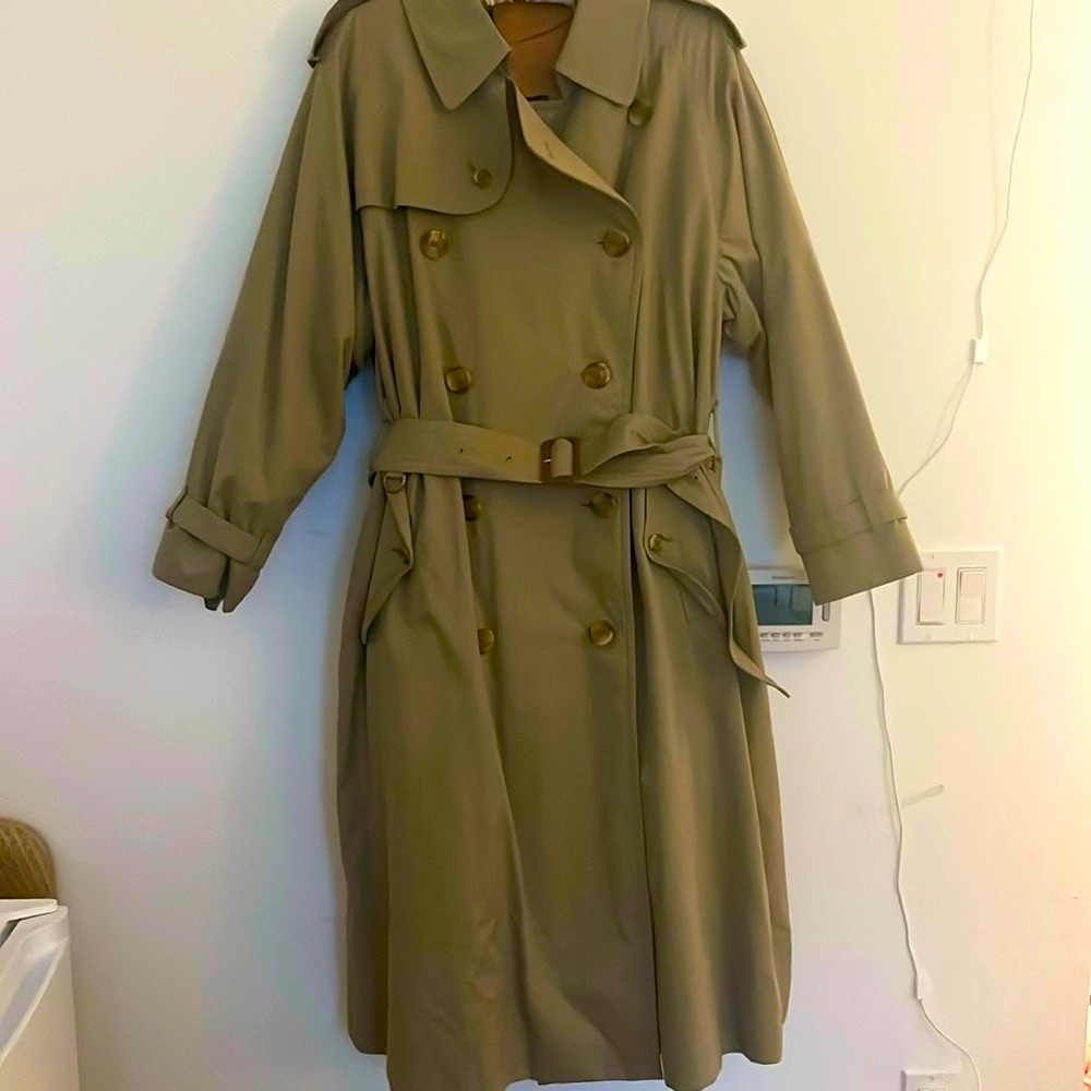 Vintage Mens Burberry Trench w Liner